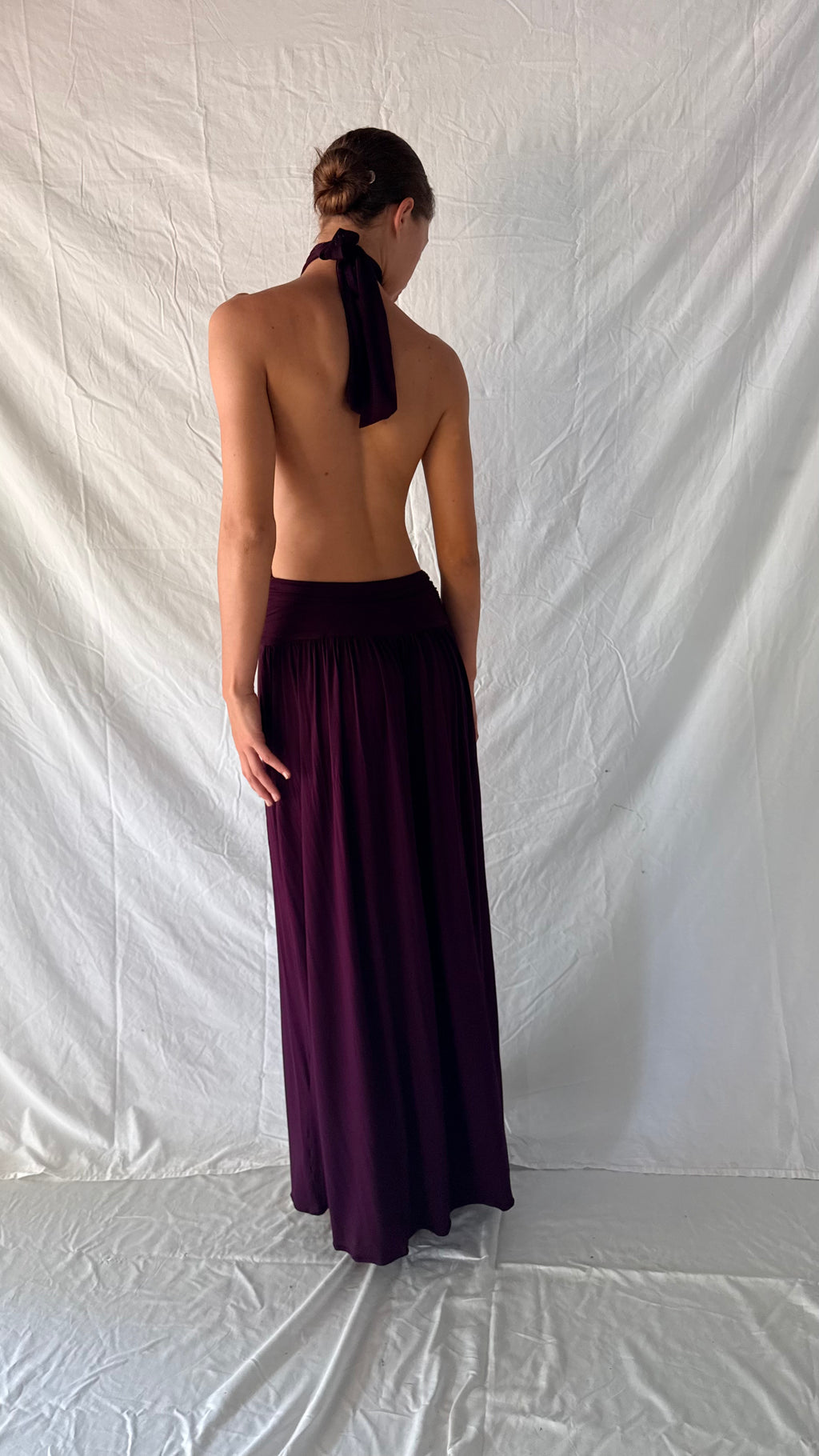 Plum Halter Dress